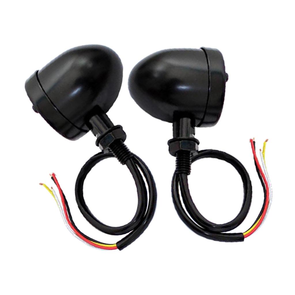 Pack of LED Turn Signal Lights Motorcycle Turning Indicators Lamps