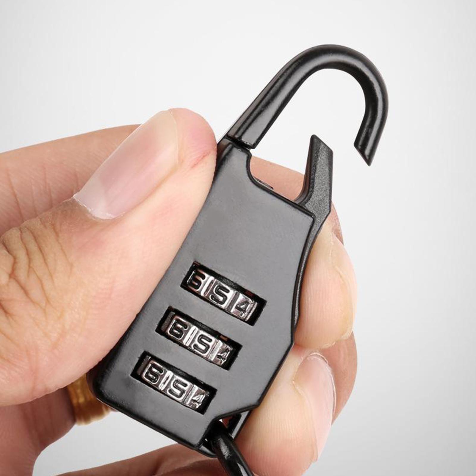 Motorcycle Helmet Lock Combination Lock Anti-theft for Cabinets Luggage