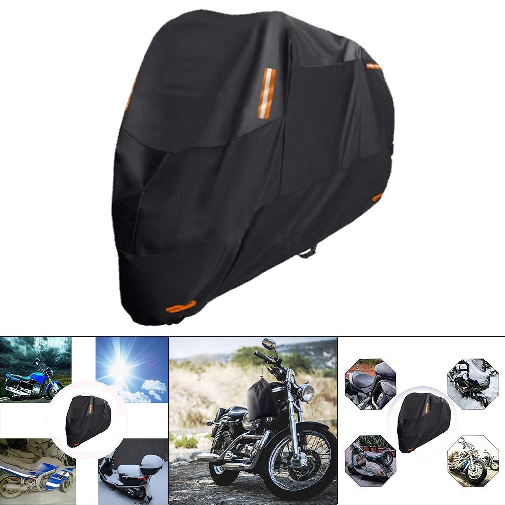 Vehicle Motorcycles Cover Waterproof Night Reflective Sturdy 245x105x125cm
