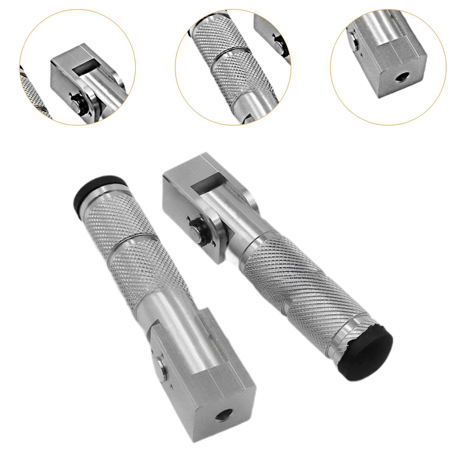 2Pcs Motorcycle Footpegs Easy Installation Wear Resistant Replaces Footrests
