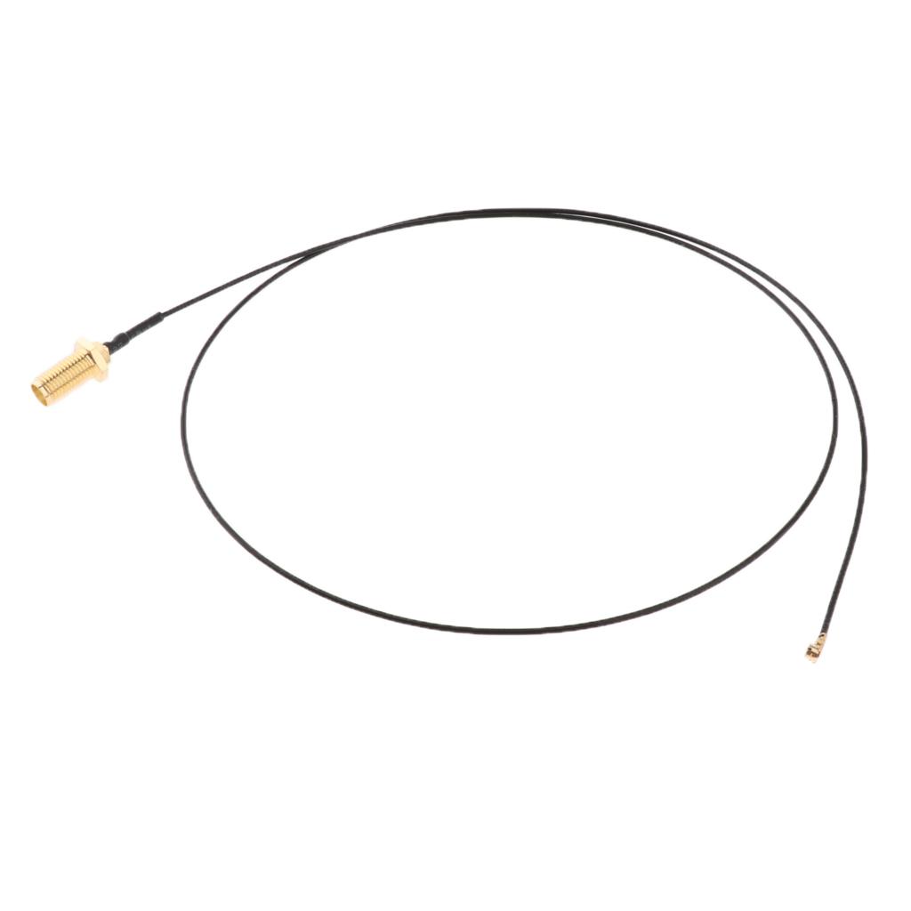 Antenna WiFi Pigtail Cable IPX to SMA Coaxial  Black 60cm