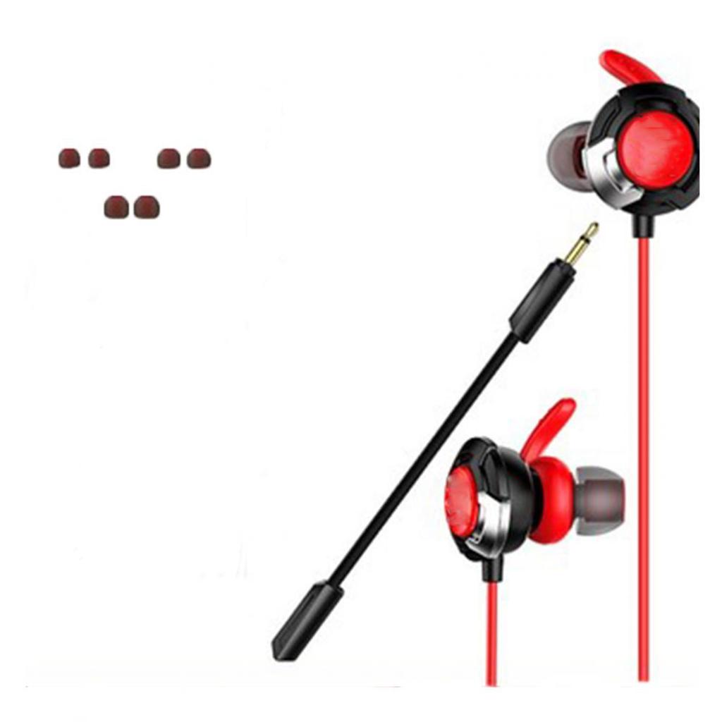 Wired Gaming Earphones with Mic Volume Control and Noise Isolating Red A