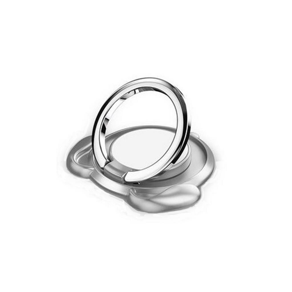 Phone Finger Ring 360 Holder Mobile Phone Stand Rotating Mount Silver