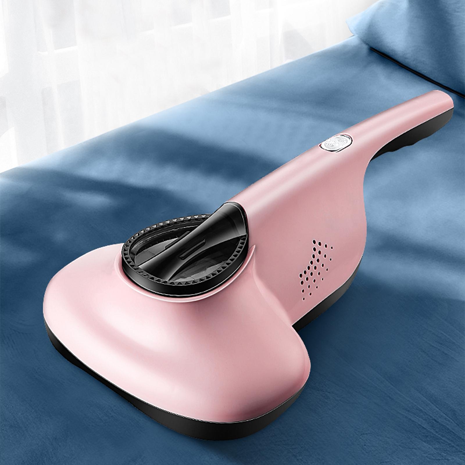 Mattress Vacuum Cleaner Mite Removal Instrument for Cleaning Pillows Couch Pink
