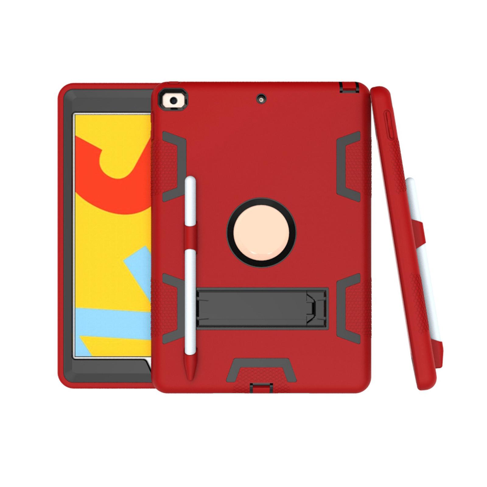 Tablet Cover Silicone with Pencil Holder Accessories Protective Tablet Cases Red