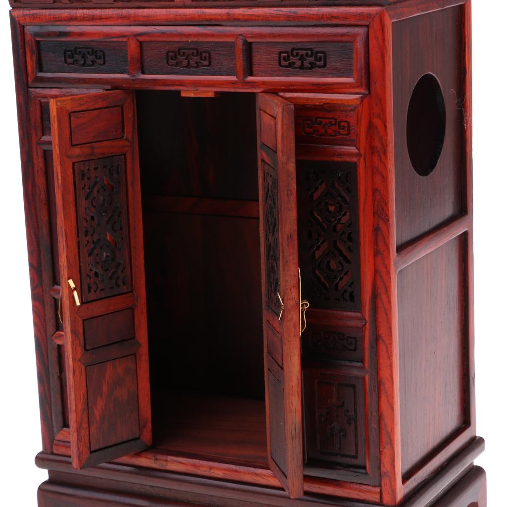 1/6 Dollhouse Miniature Furniture Wooden Collection Cabinet Cupboard Model