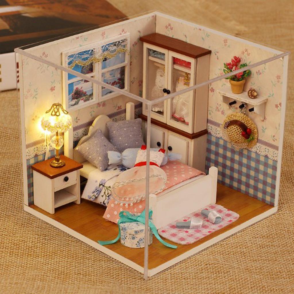 1:24 Dollhouse Miniature DIY European Style Prince Doll House Kits Handcraft