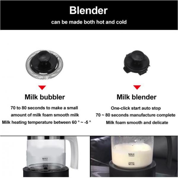 450ml Milk Frother Warmer Milk Steamer Coffee Milk Foamer Gifts EU Adpater