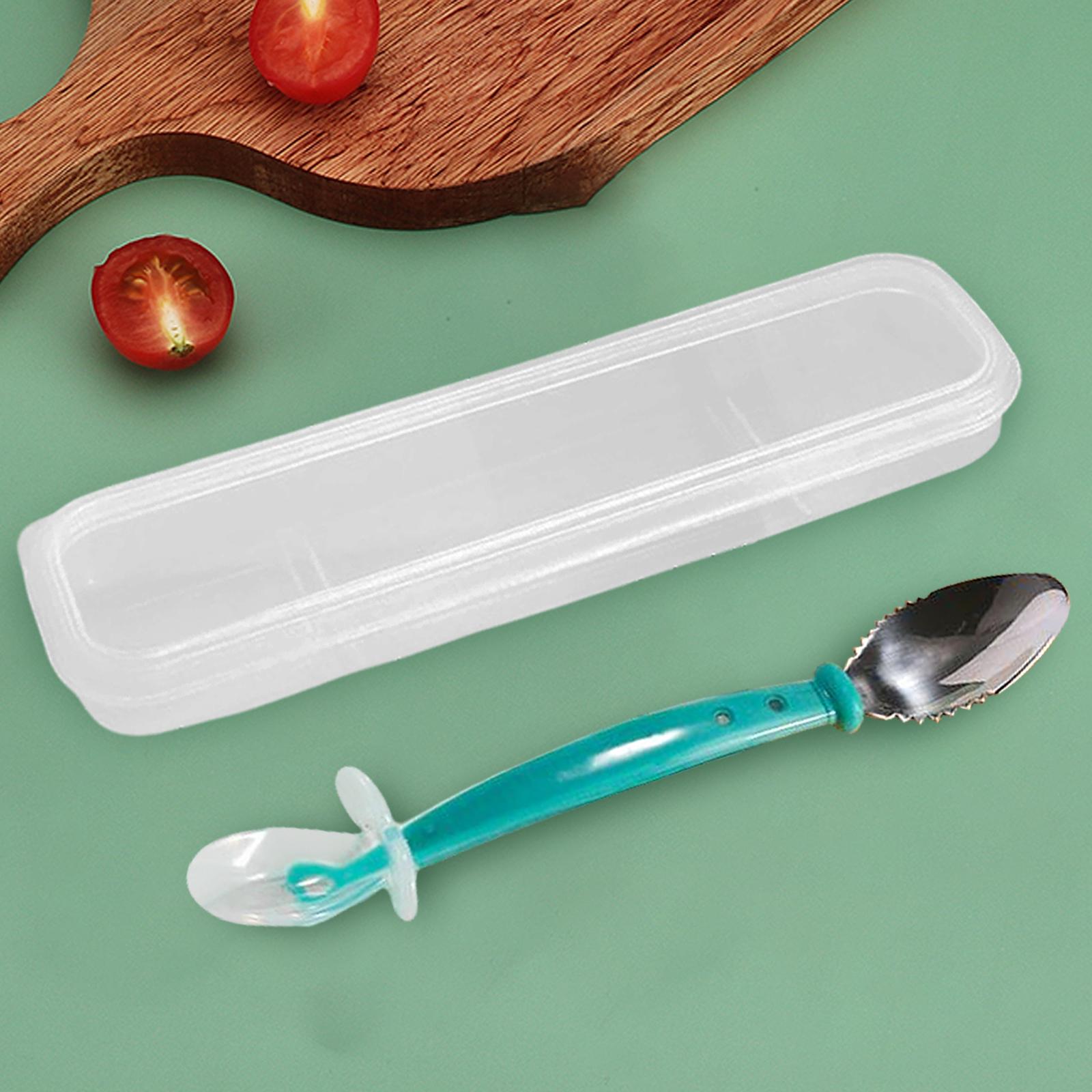 Silicone Baby Spoon Bendable Developmental Reusable 6 Months+ Infant Green