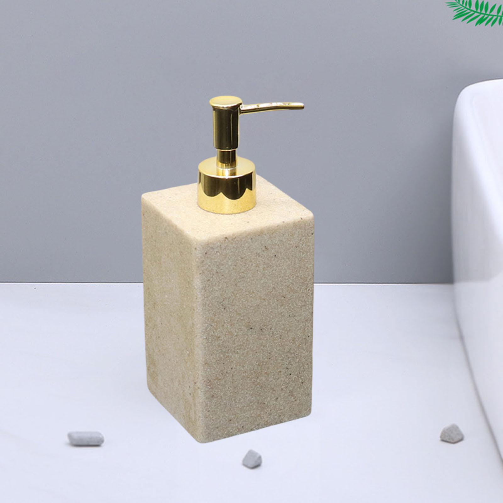 Pump Bottle Dispenser Liquid Shampoo Dispenser for Home Kitchen Gravel