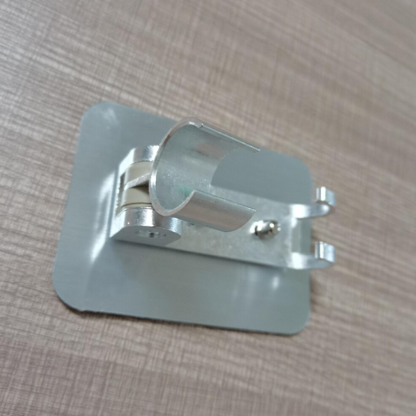 2xSpace Aluminum Shower Head Bracket Adjustable Strong Adhesive Wall Mount