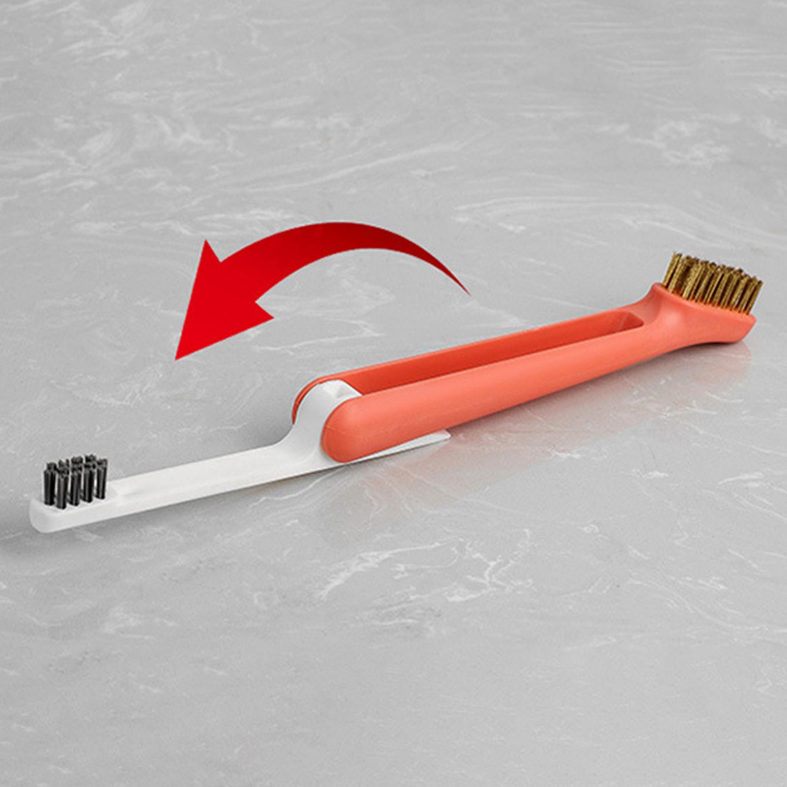 Cleaning Brush Kitchen Cleaning Brush Portable for Hotel Bathroom  Orange