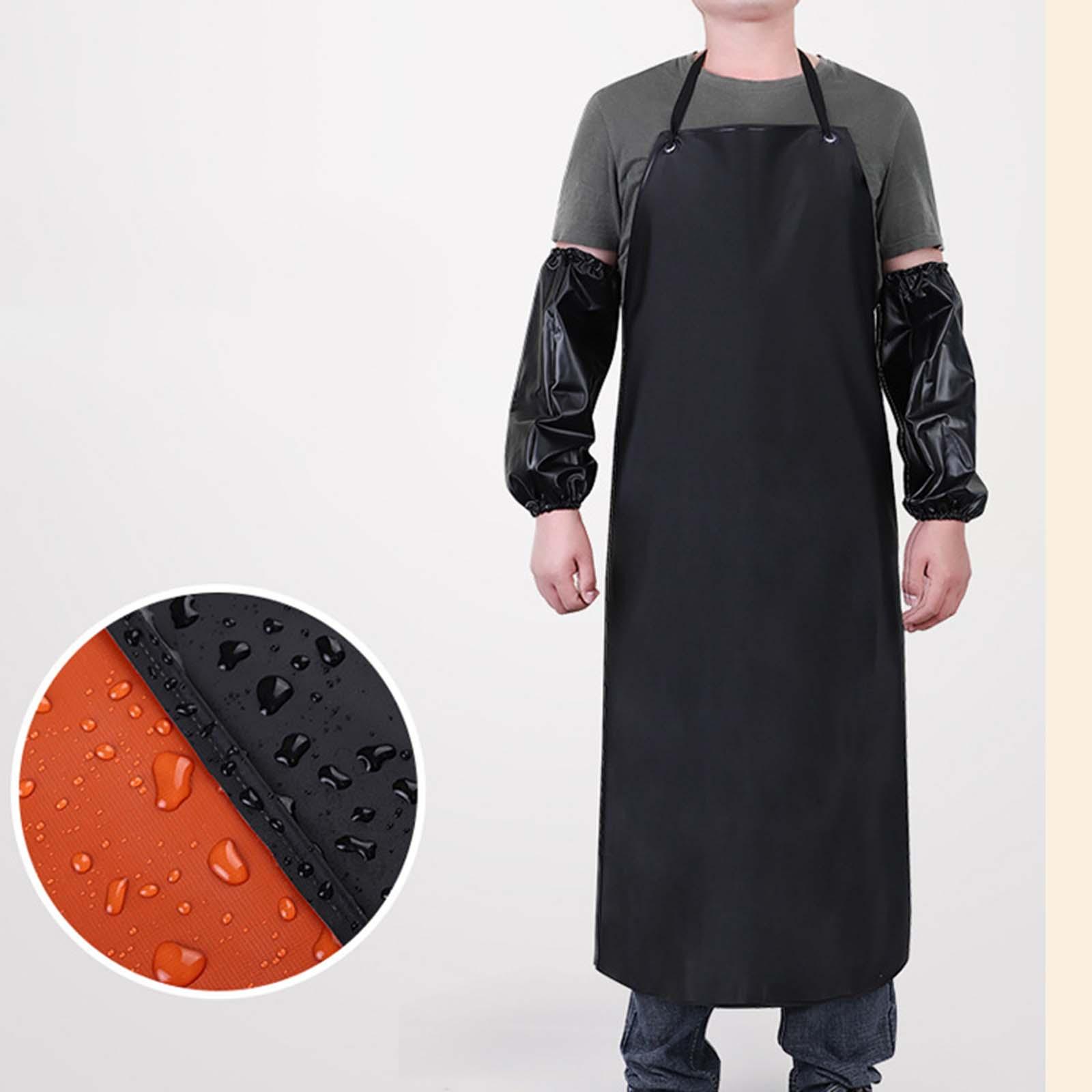 Waterproof PVC Apron Staying Durable Coated Pet Grooming Cooking 120x90cm