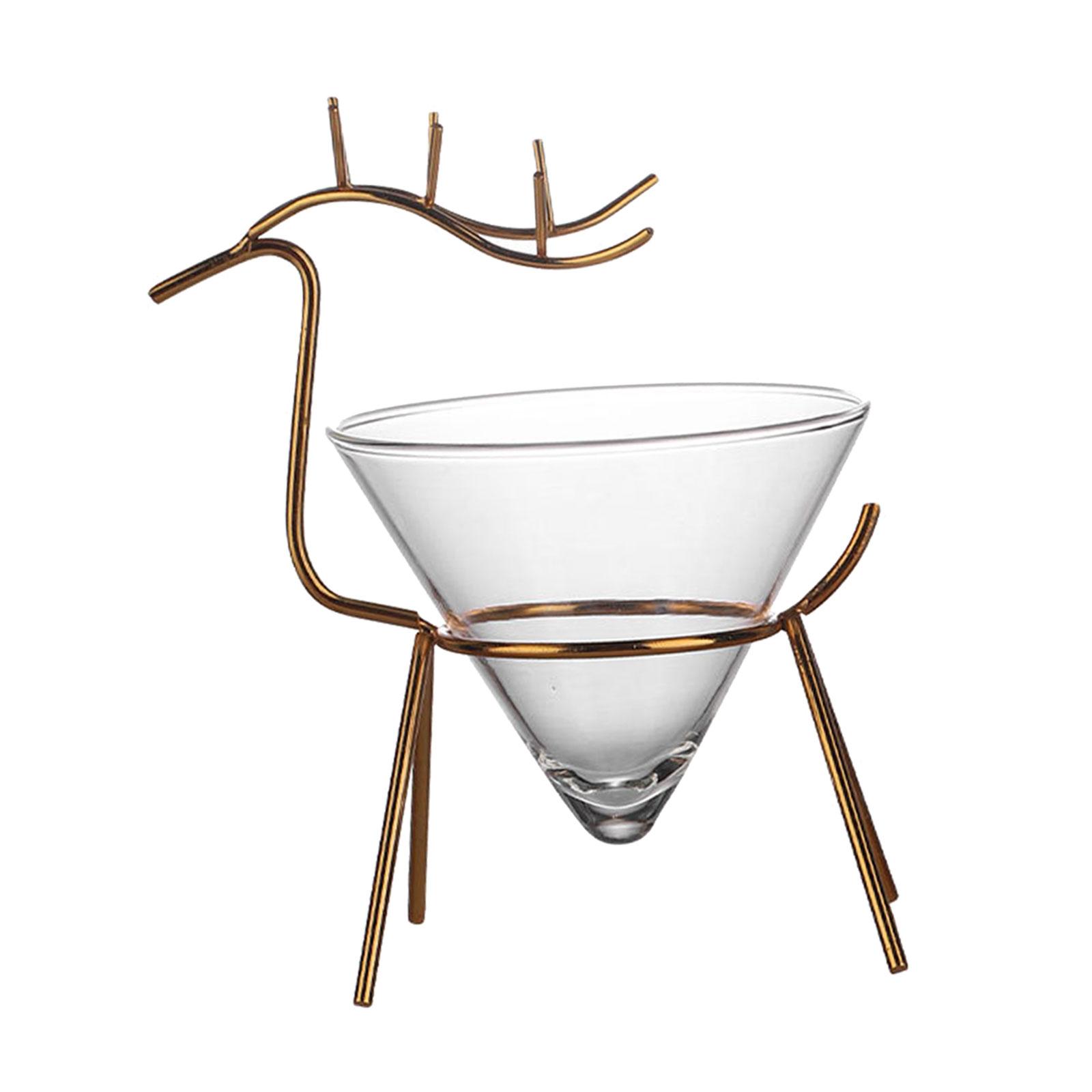 Glass Drinking Cup Golden