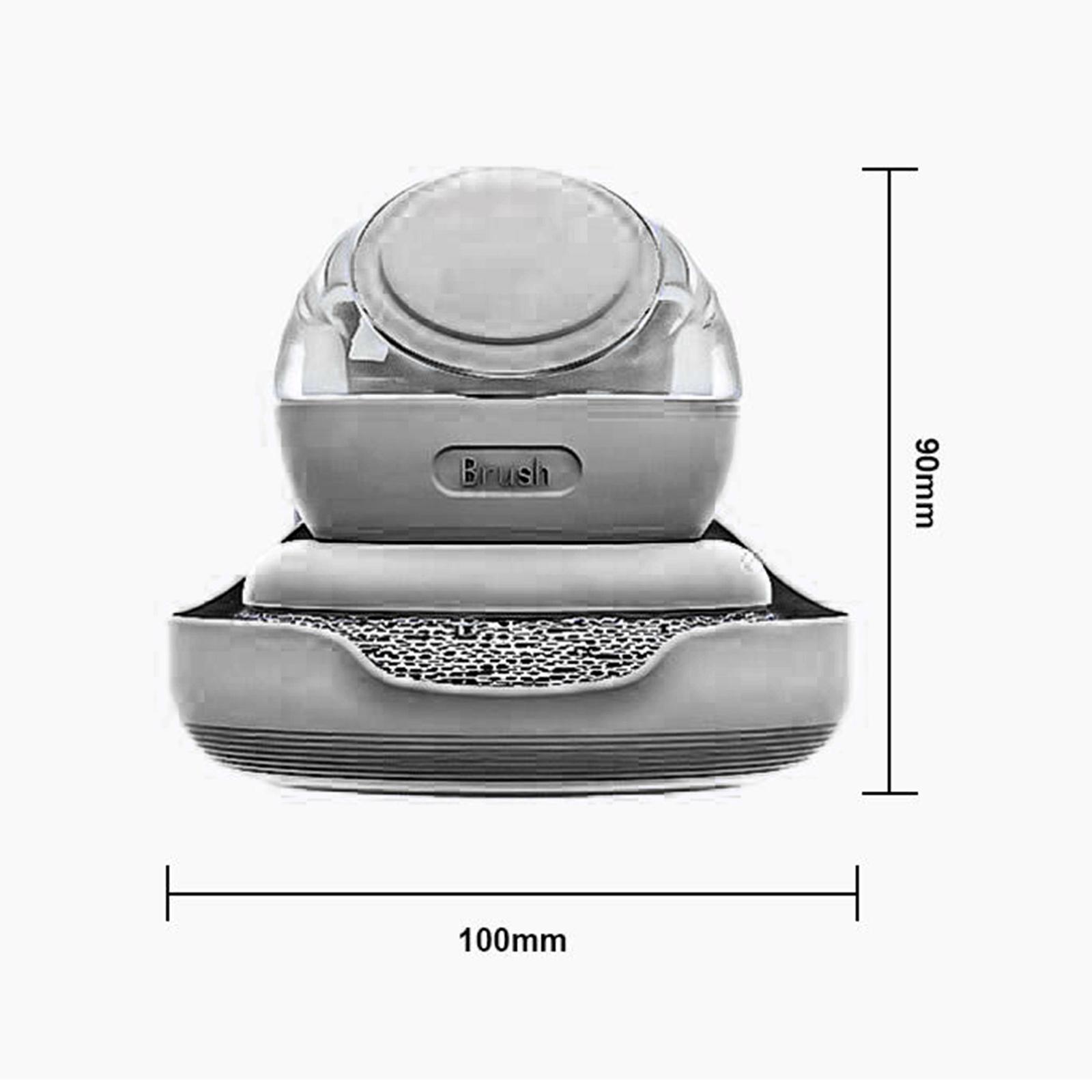 6xKitchen Soap Dispensing Brush Pressing Cleaning Brush for Restaurant Grey