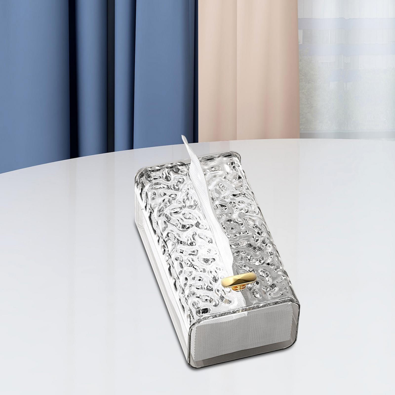 Tissue Box Cover Holder Wall Mounted Durable for Dresser Living Room