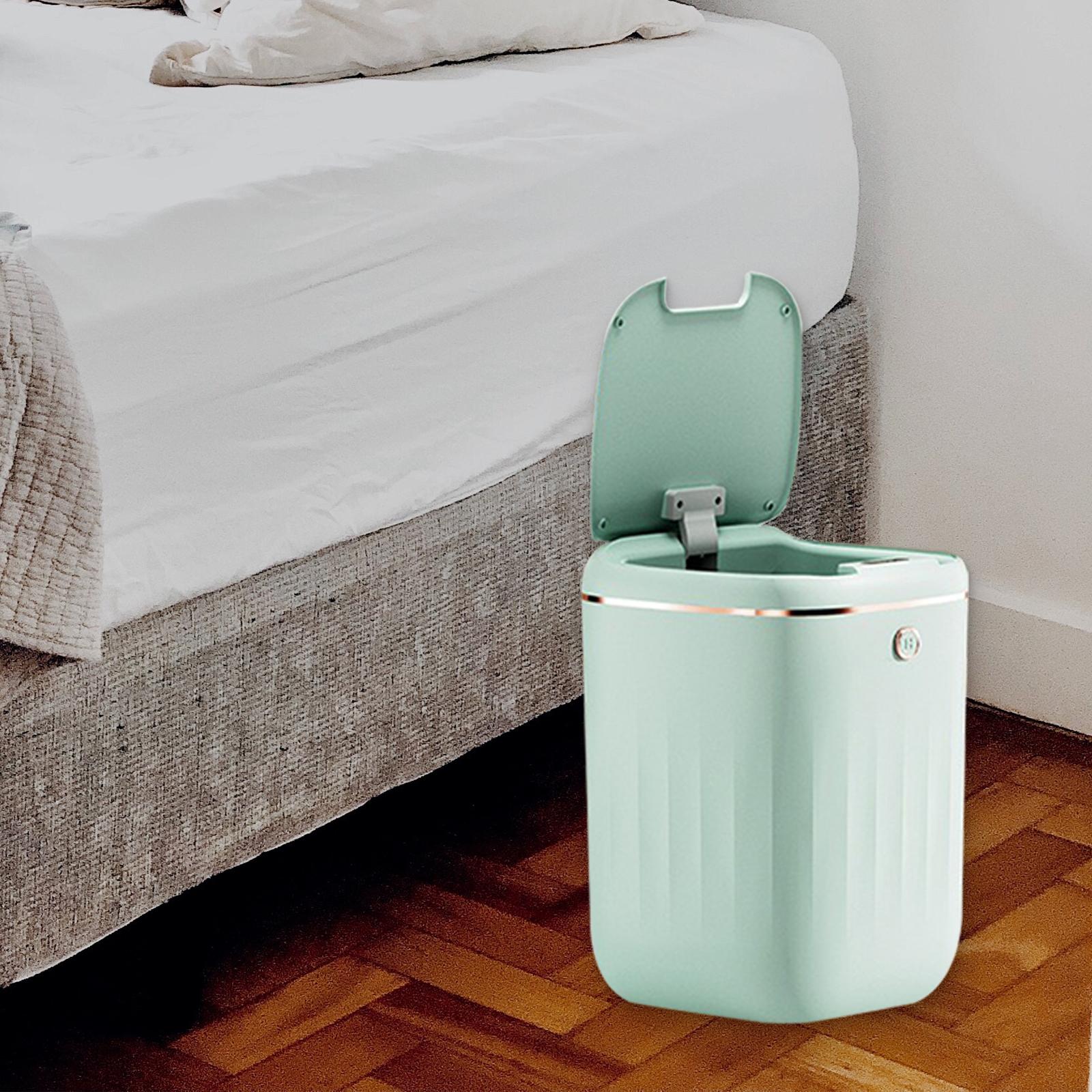 Touchless Garbage Container Bin Bedroom Garbage Bin for Living Room
