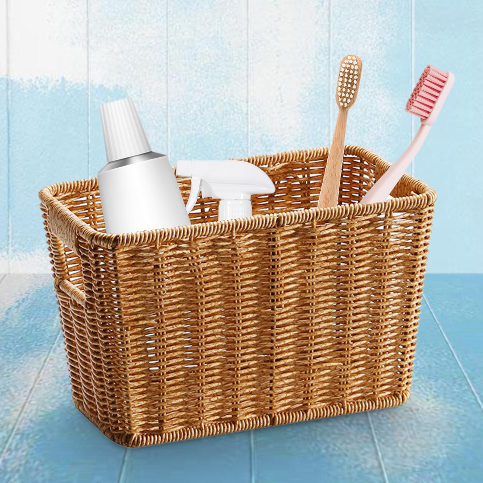 Japanese Style Magazine Basket Organizing for Sundry Home Kitchen Countertop 26cmx15cmx16cm