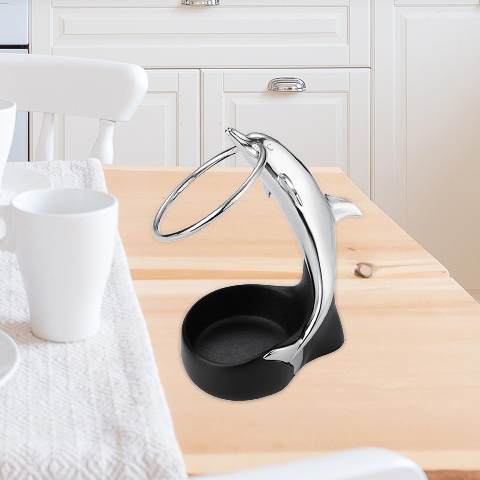 Coffee Spoon Holder Centerpiece Dolphin Shaped Cutlery Stand for Party Event