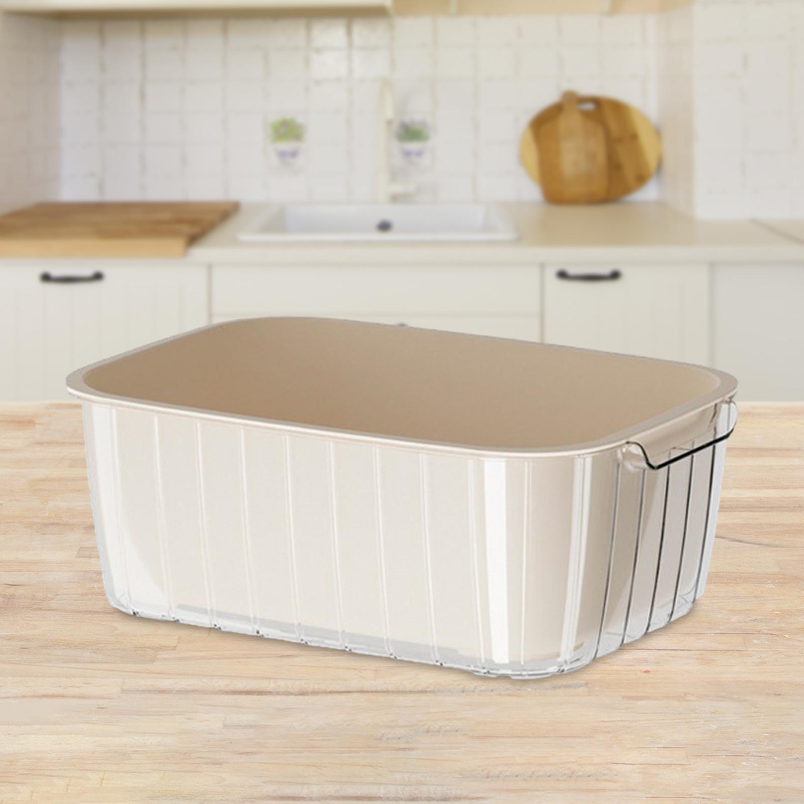 Double Layered Strainer Vegetable Washing Basket for Salad Tableware Kitchen L