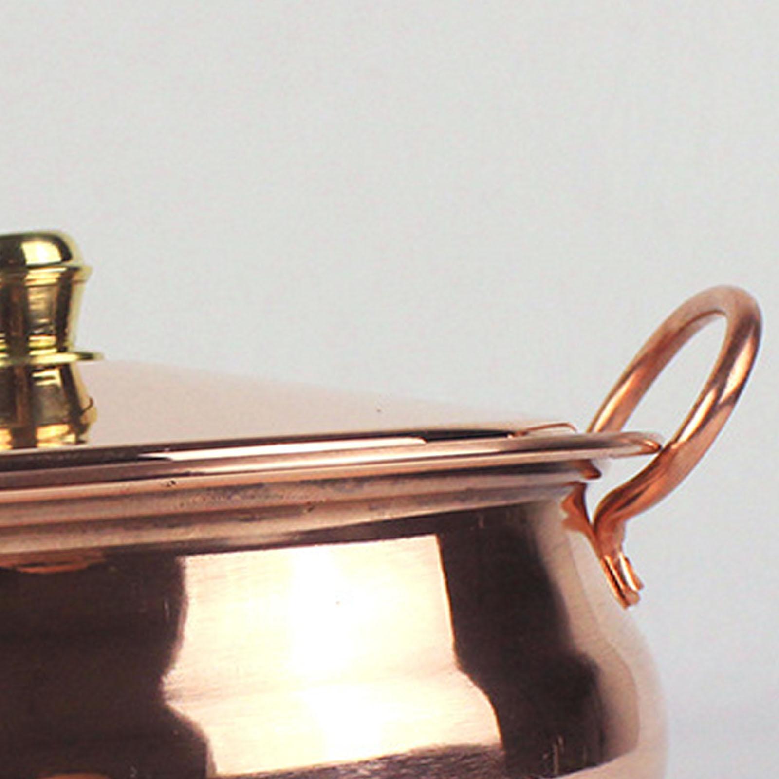 Copper Cooking Pot with Cover