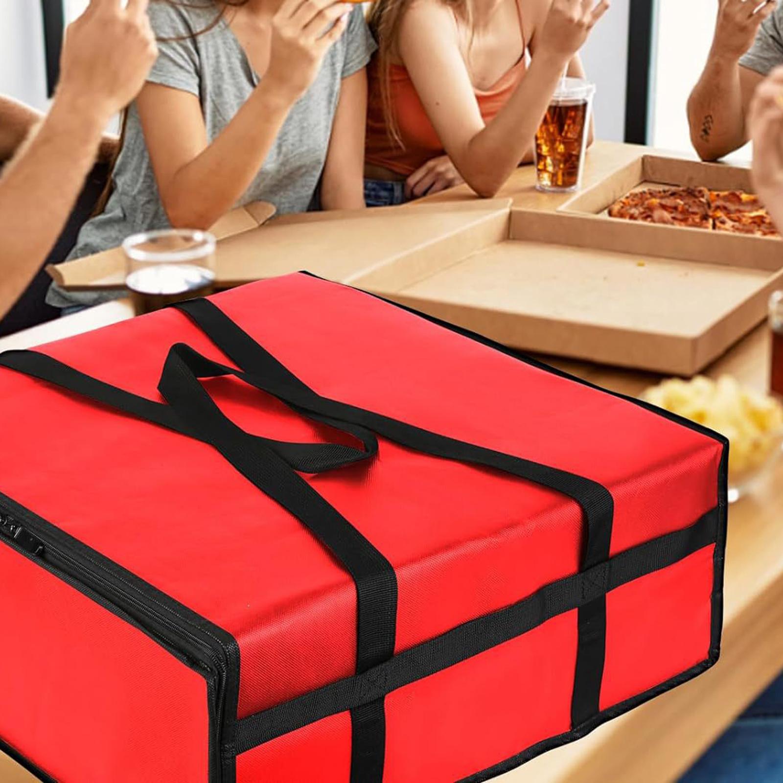 Insulated Pizza Carrier Delivery Bag Versatile Lightweight Thermal Pizza Box 40cmx40cmx15cm
