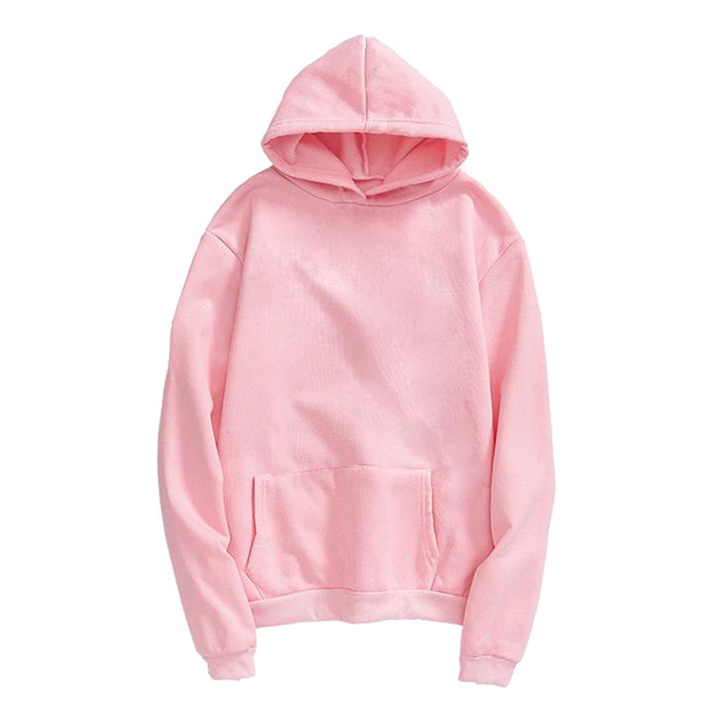 Women Mens Hooded Fleece Sweatshirt Casual Basic Pullover Sweatshirt XL