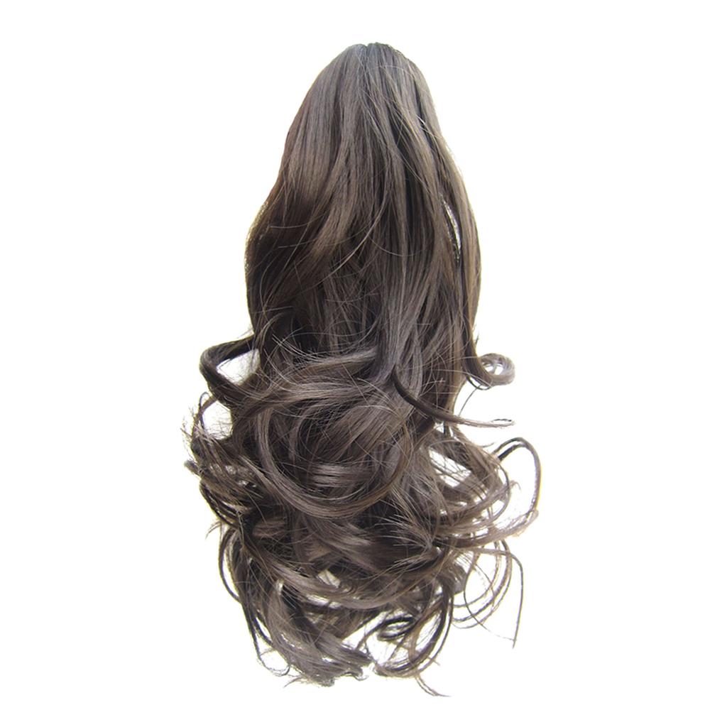 Women Clip-On Ponytail Hair Extension Curly Claw Hair Clip On H