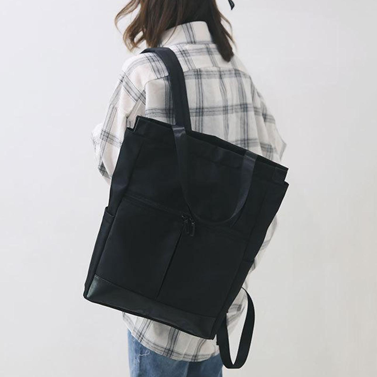 Daypack Laptop Backpack Waterproof College School Doctor Casual Bag Black