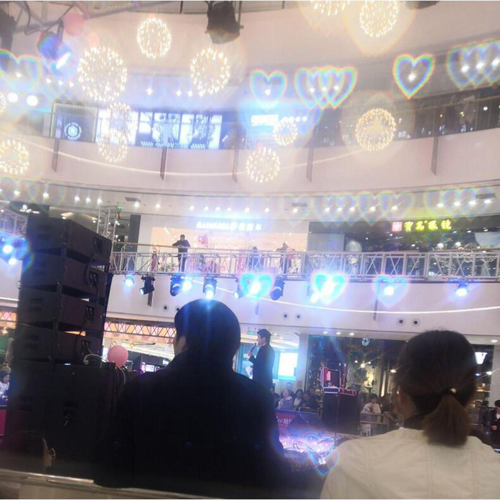 3xEffect Glasses Light at Night Beautiful Love Heart Shaped Sun Glasses Pink