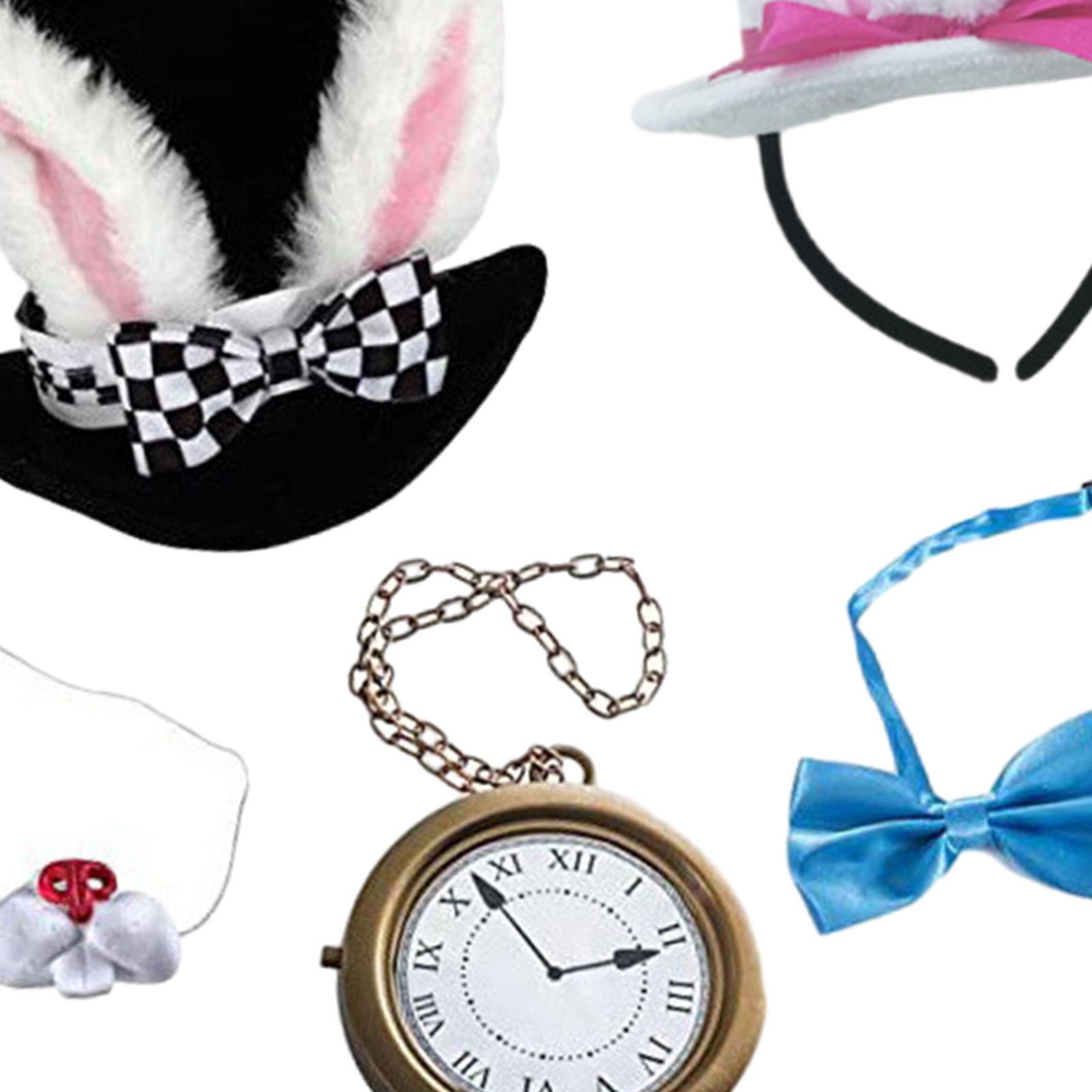 White Rabbit Costume Masquerade Halloween Nose Fashion with Bowknot Headband