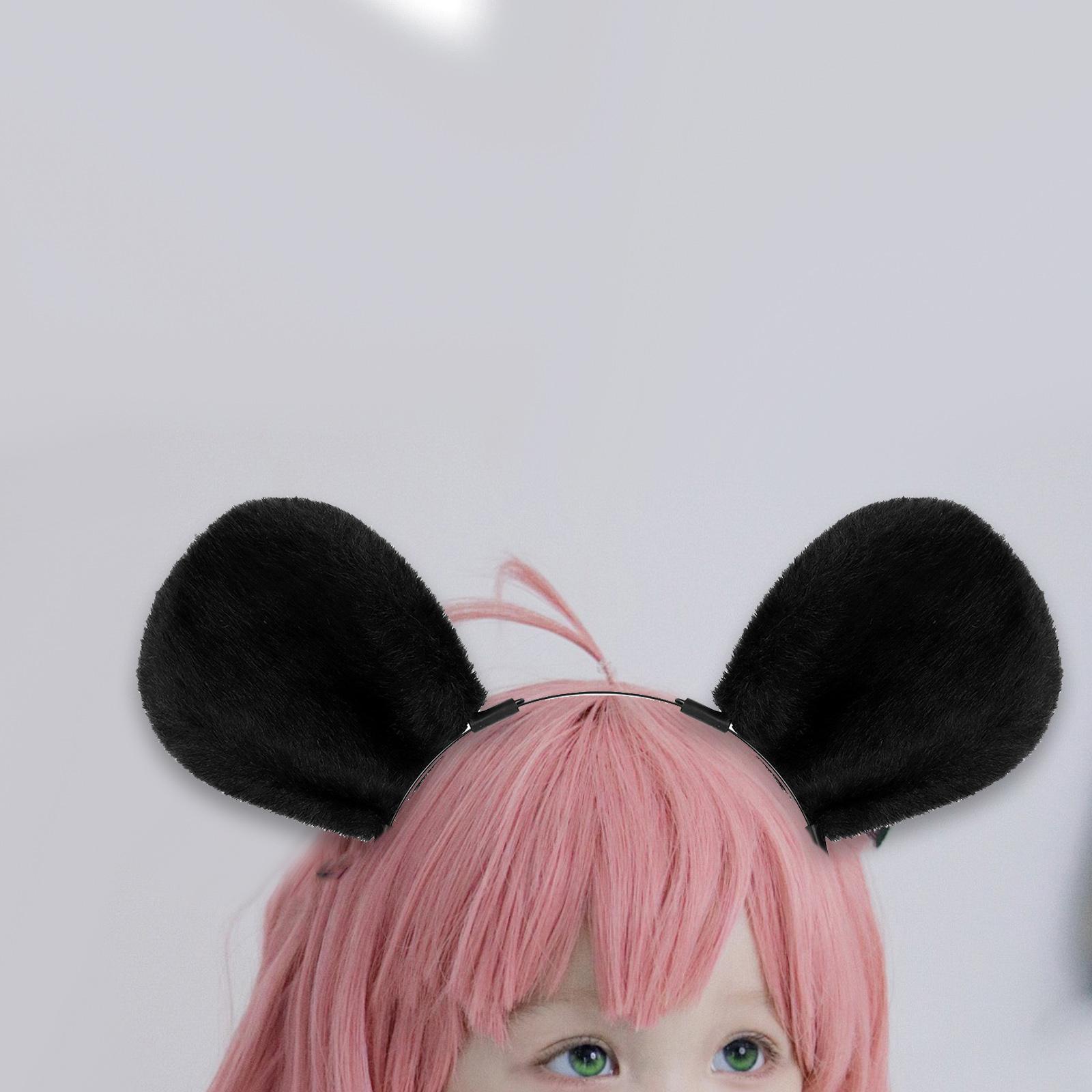Mouse Ear Headband Cosplay Role Play Halloween Festival Animal Ears Headband