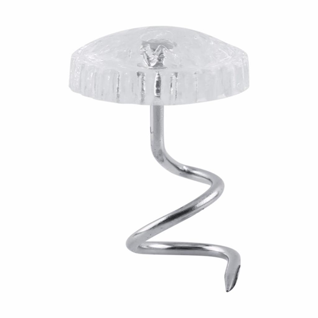 Clear Heads Upholstery Twist Pins Headliner Repair Screws Drapery