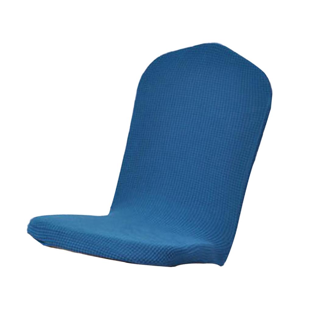 One-piece Dining Room Chair Cover Protector Banquet Chair Slipcover Blue