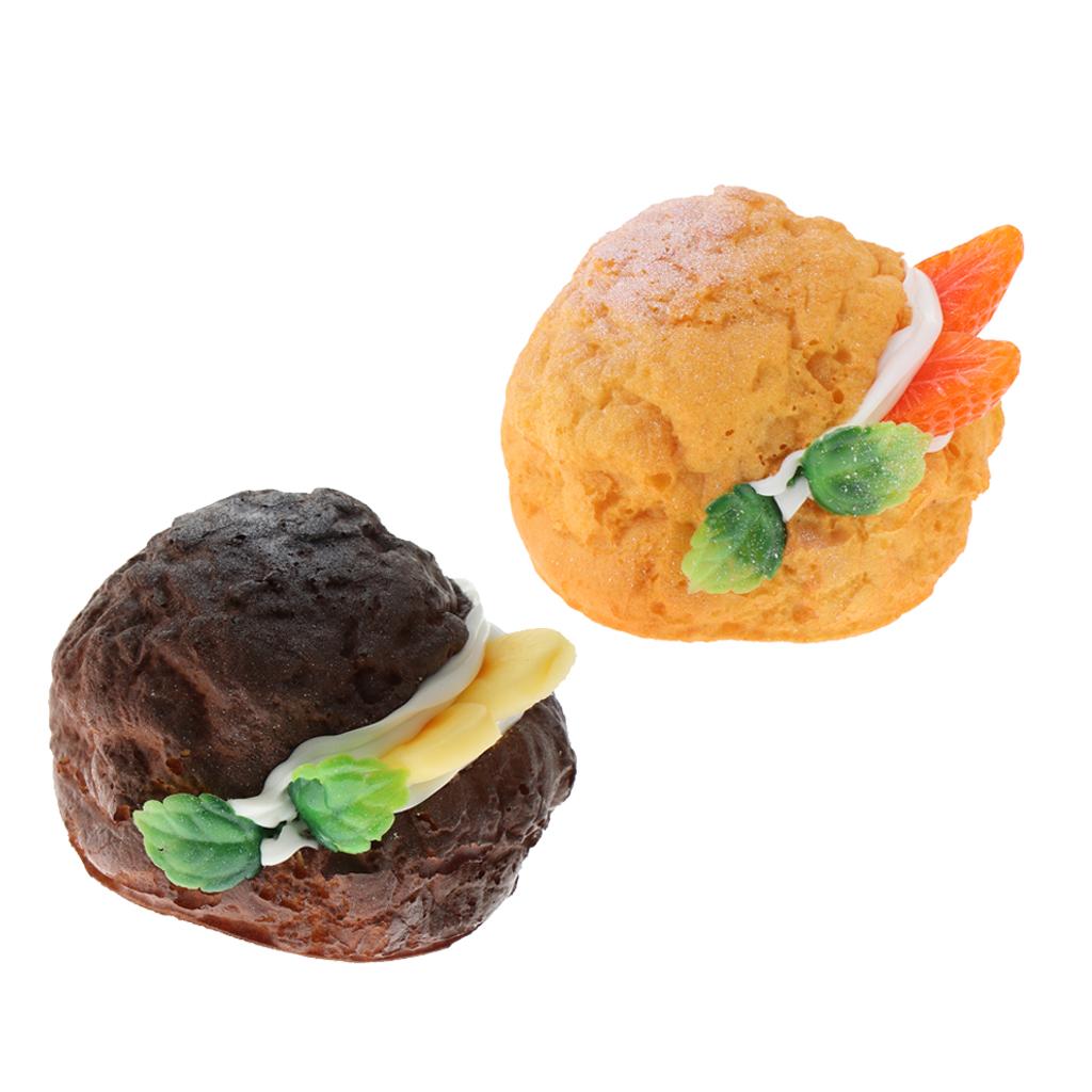 Artificial Bread Cake Simulation Realistic Food Dessert  B