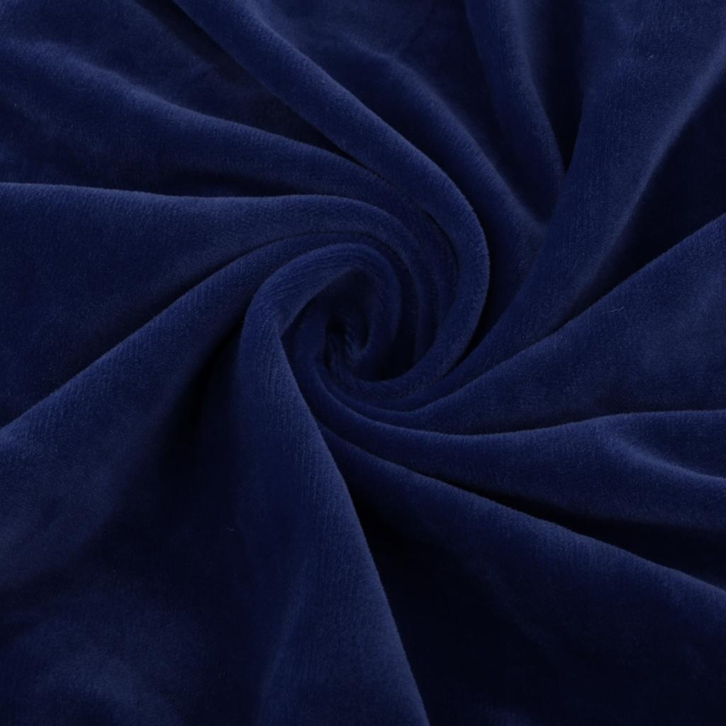 Velvet Stretch Chair Seat Cover Protector Office Chair Slipcover Deep Blue