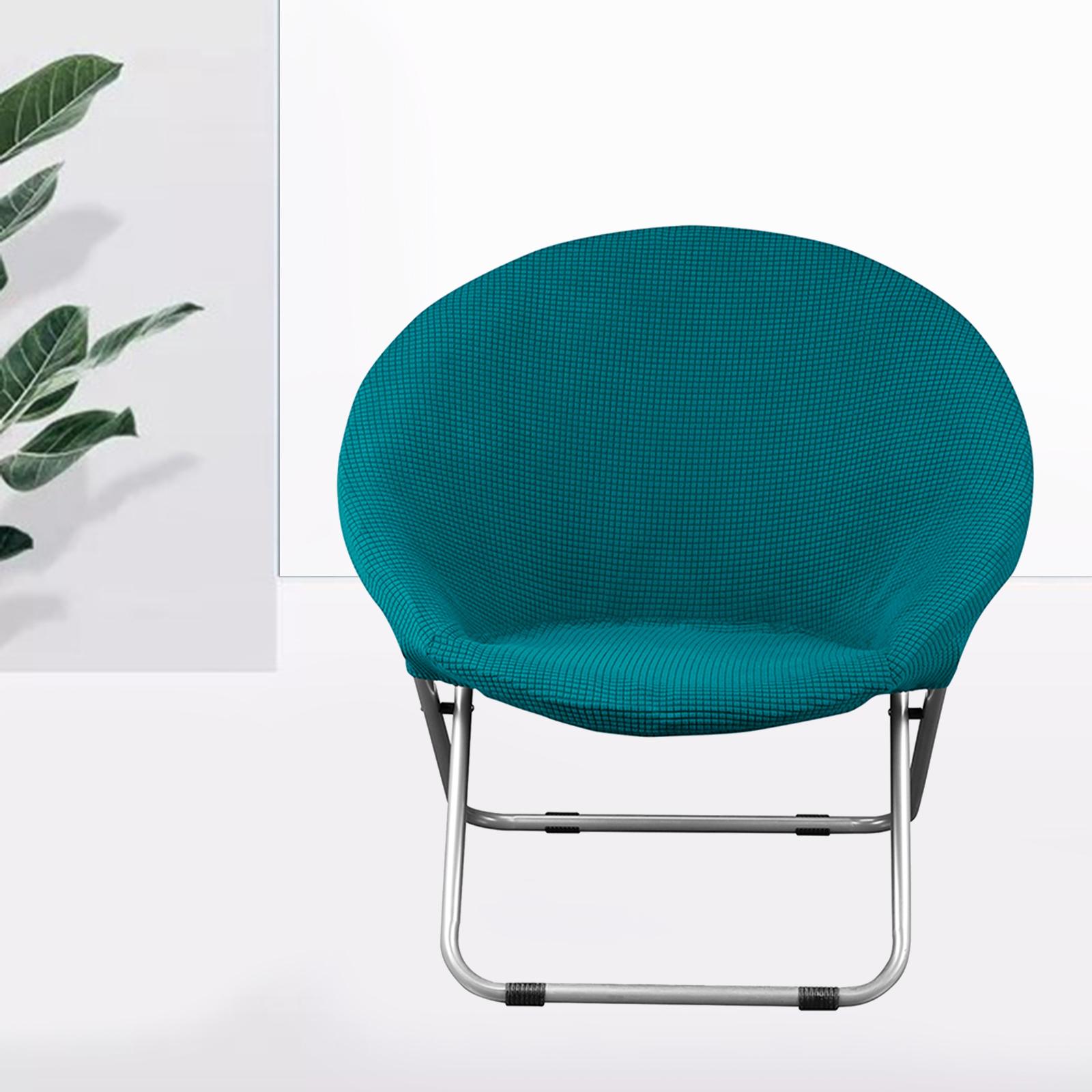 3x Jacquard Fabric Saucer Chair Slipcover Stretch Removable Chair Cover 