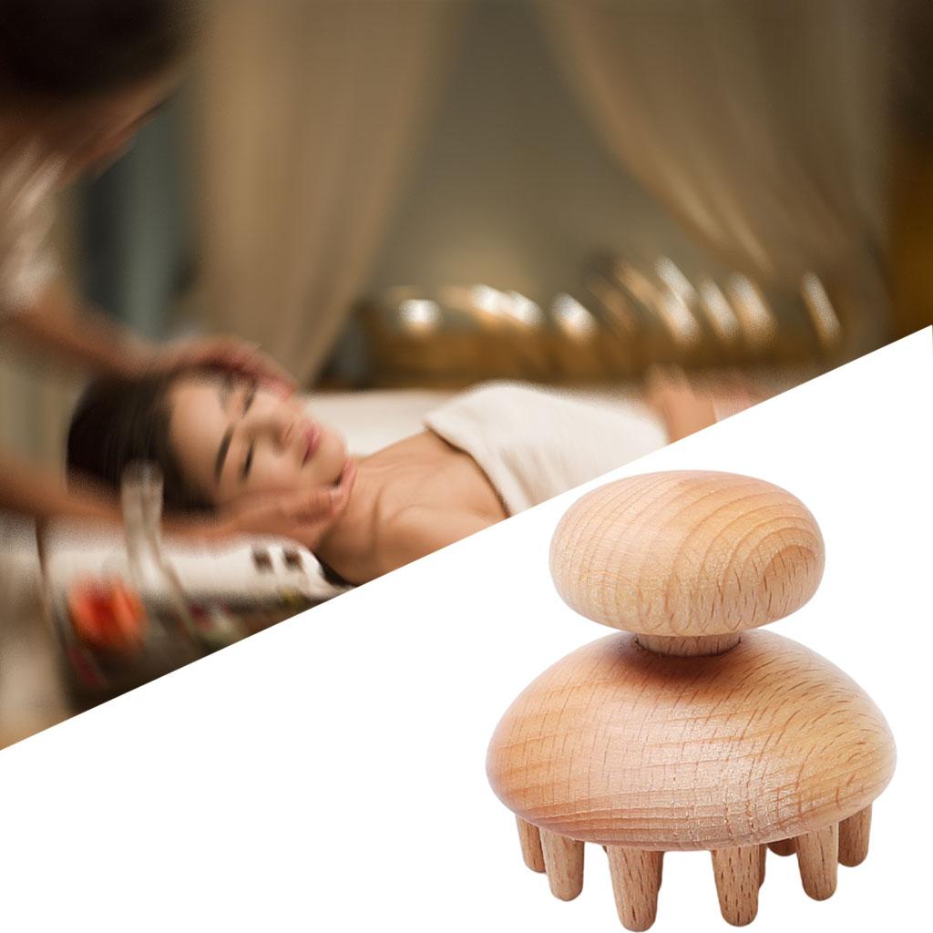 Wood Massager for Maderotherapy Anti-Cellulite Muscle Release Large Mushroom