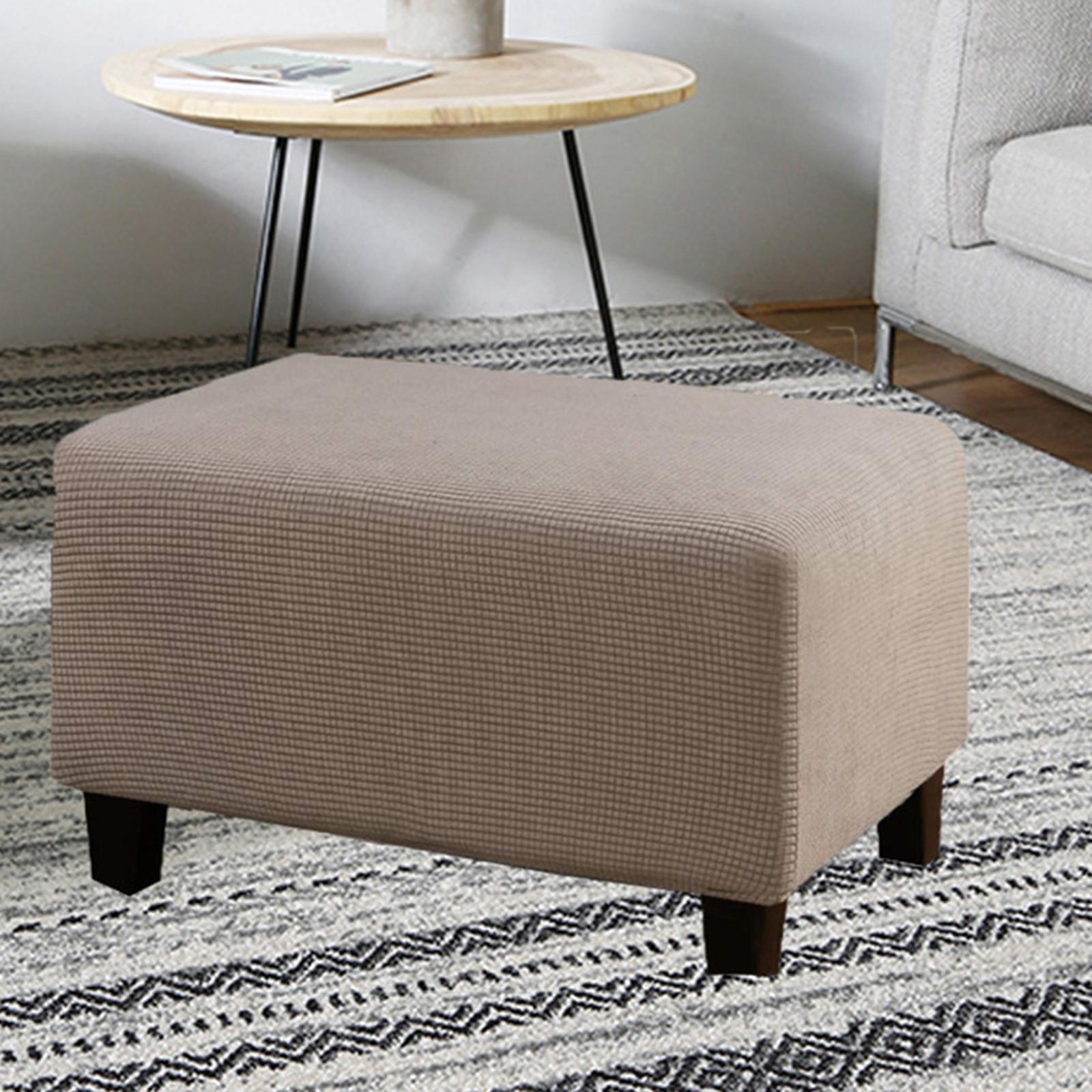 Ottoman Cover Footrest Sofa Cover Living Room Storage Ottoman Protect Cover