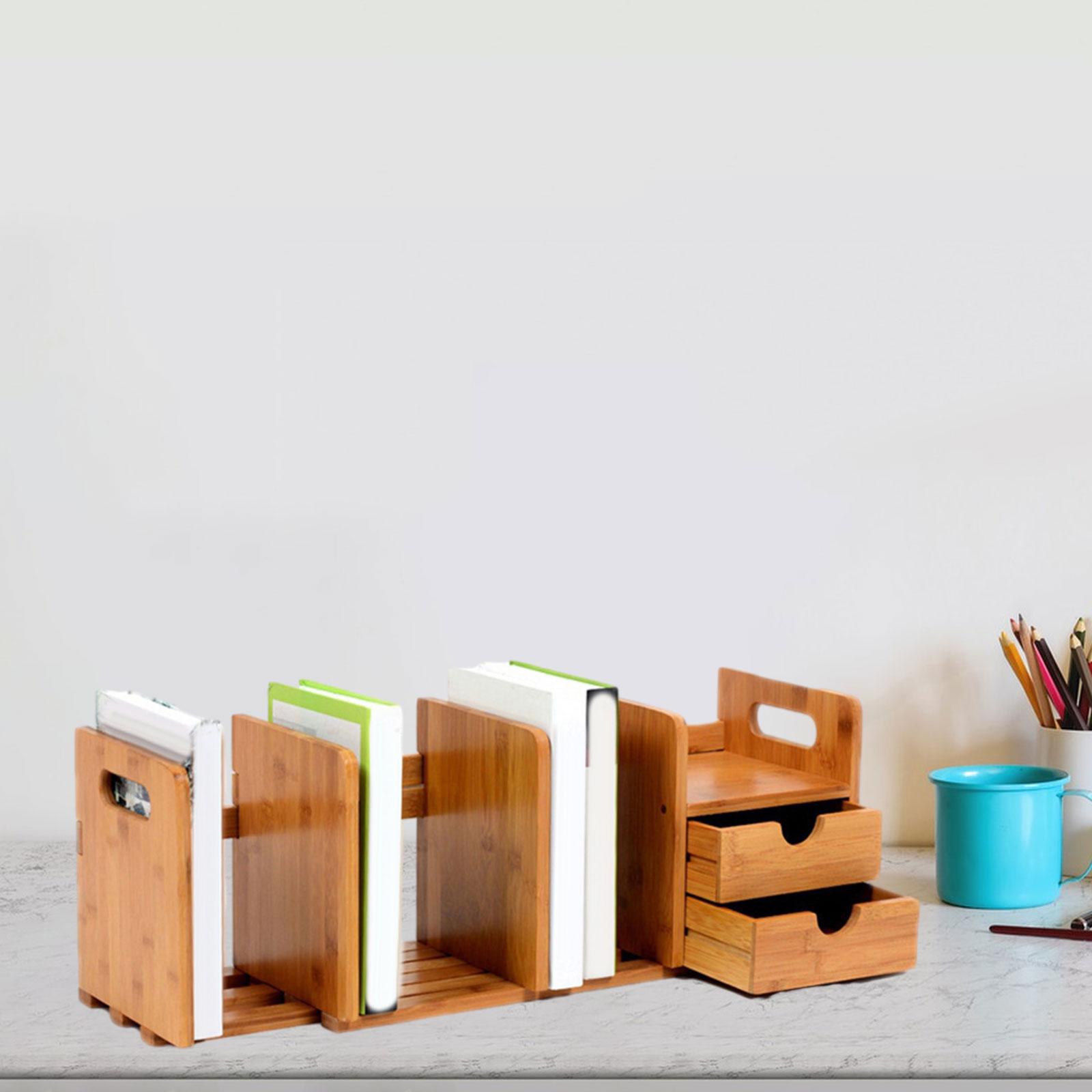 Countertop Bookcase Extension Book Rack Desk Organizer for Home Garage Study