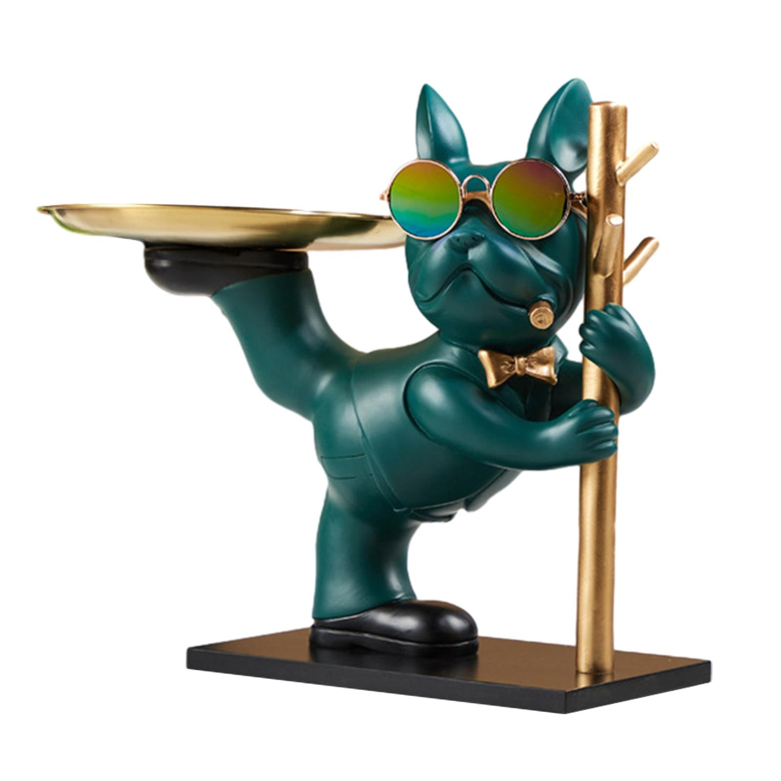 Bulldog Statue Storage Tray