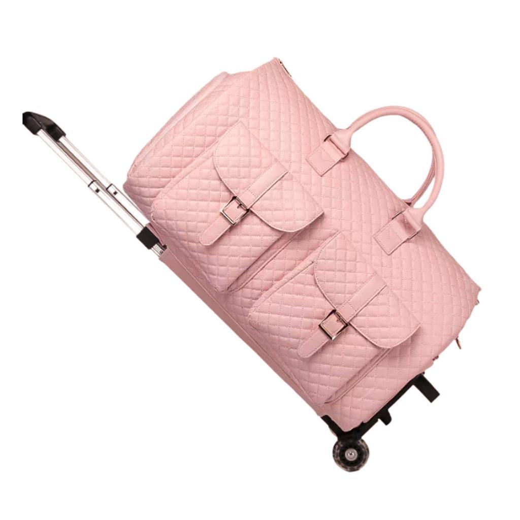 Rolling Garment Bag with Wheels Business Waterproof Trendy Carry on Suit Bag