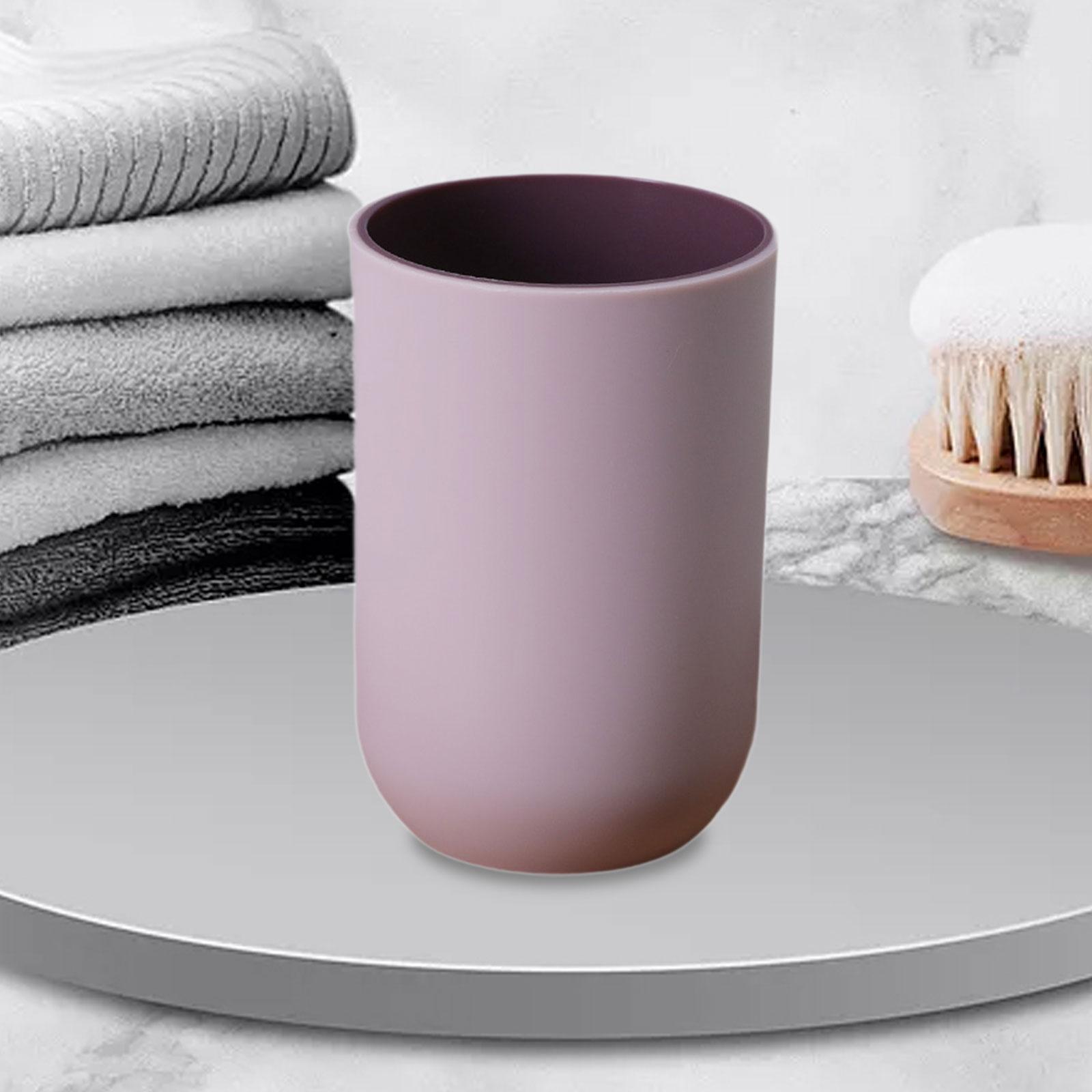 Bathroom Tumbler Multipurpose Lightweight Countertop Reusable Toothbrush Cup Pink