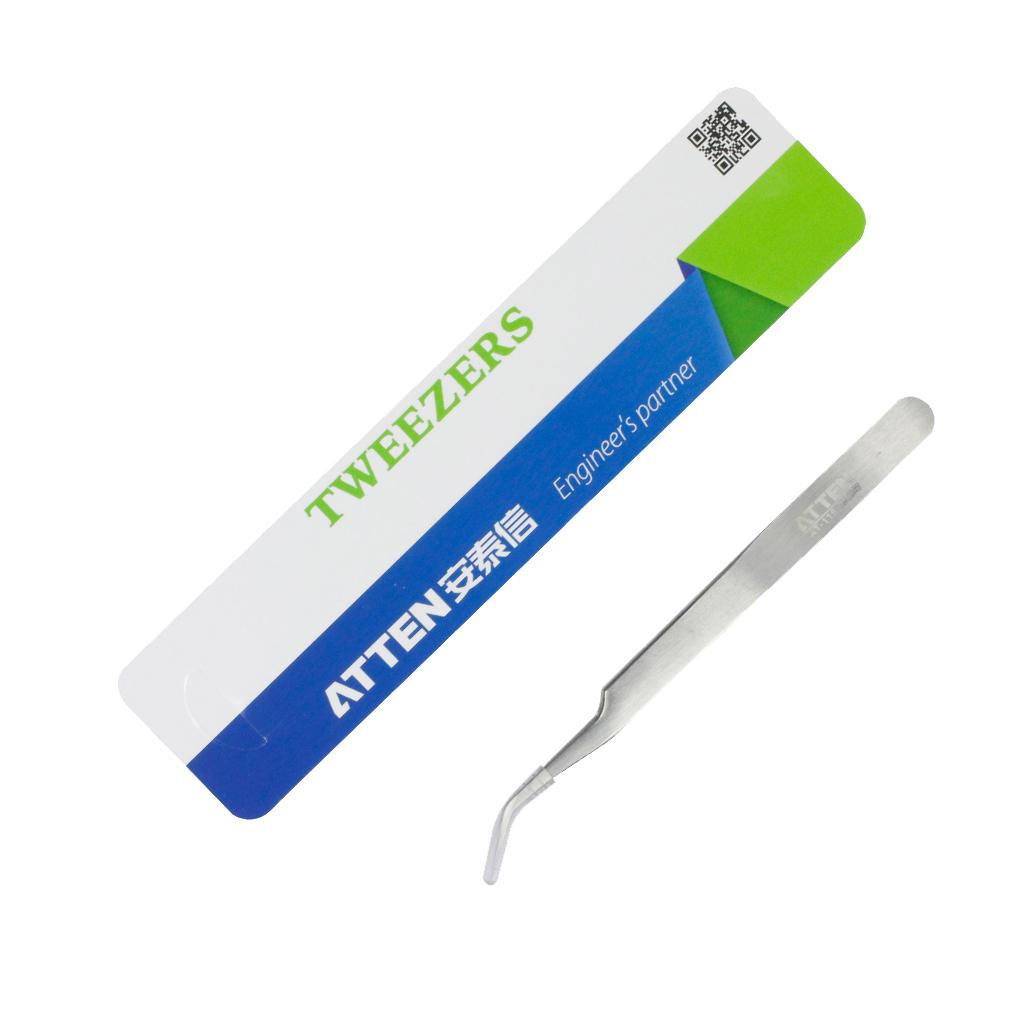 Multifunction Stainless Steel Tweezers Nipper Kit Repair Tools Silver AT-115