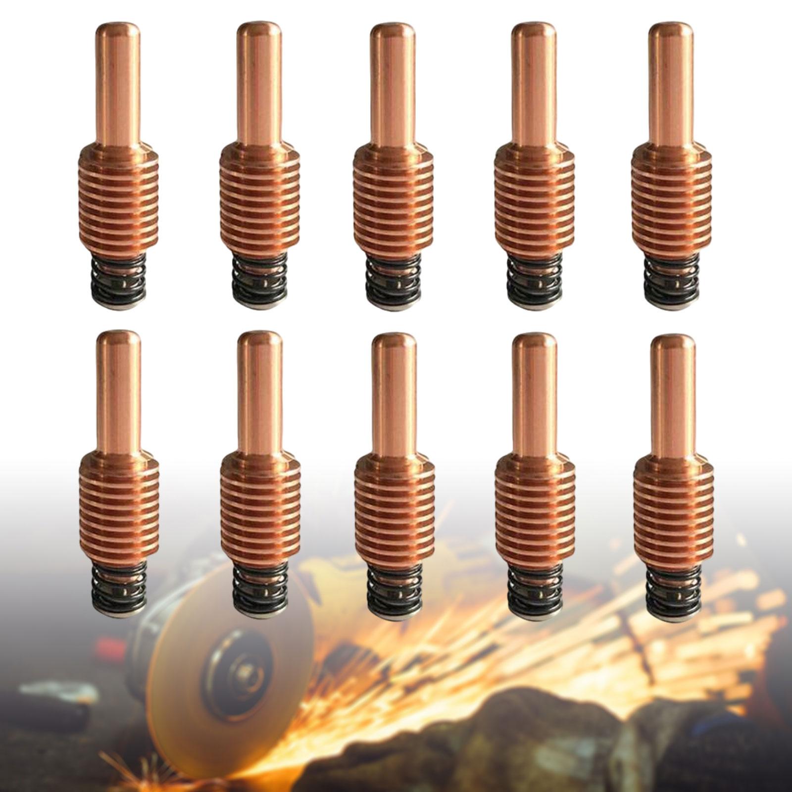 10x Plasma Cutter Electrodes Convenient Installation Replacement Accessories