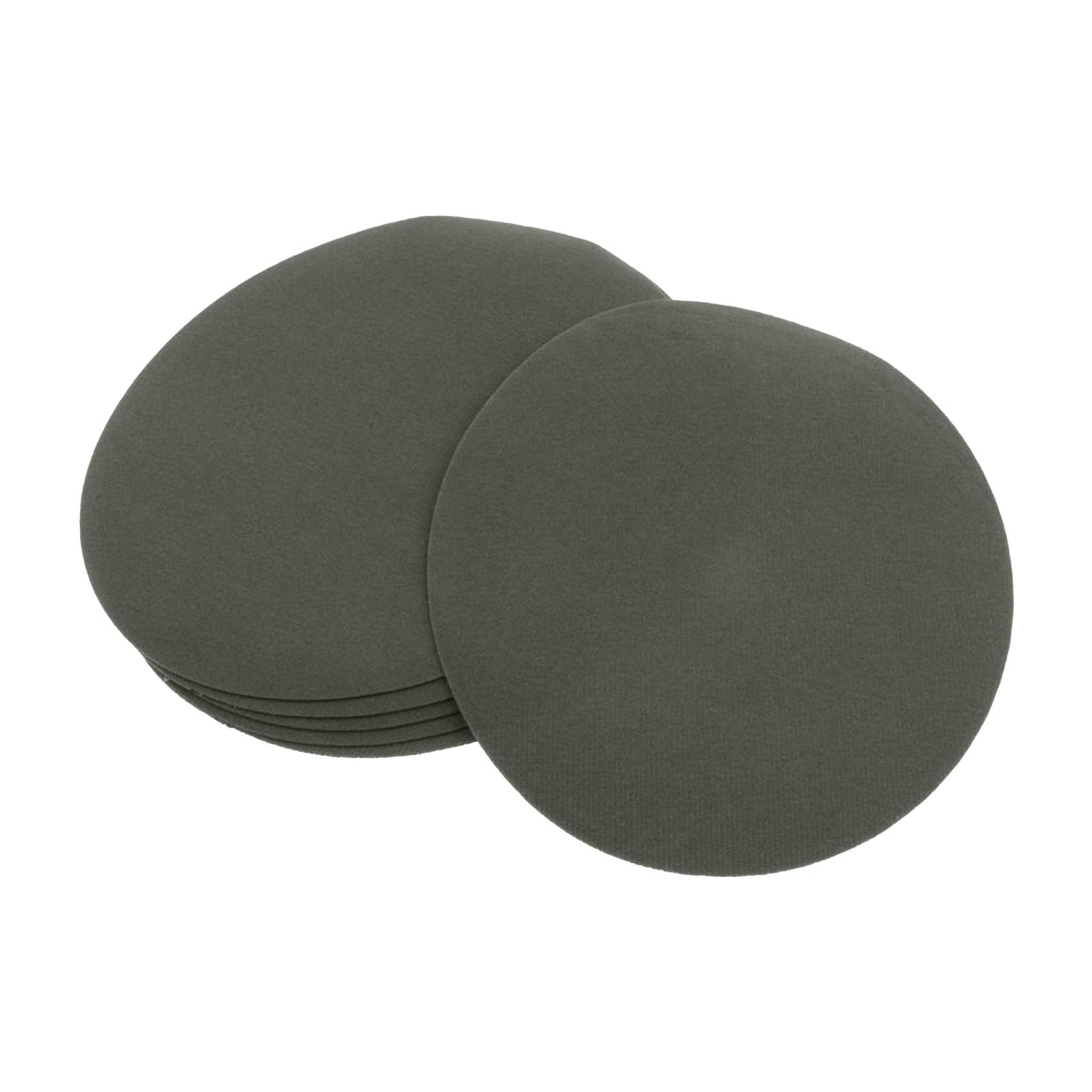 6pcs Oval Shape Iron-on Patch Suede Elbow Applique Cloth Badge Gray