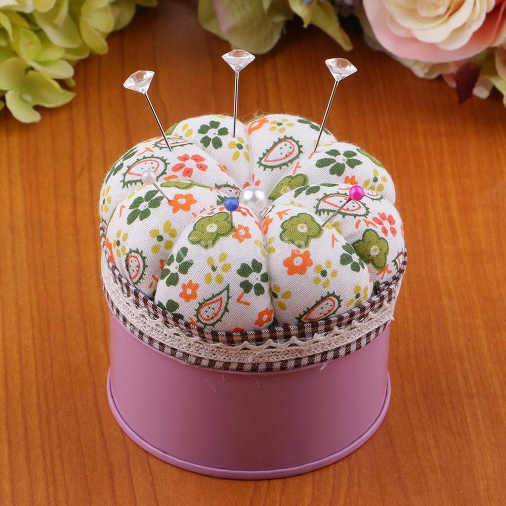 Floral Pattern Cloth Pincushion Pin Cushion Pillow DIY Craft,  