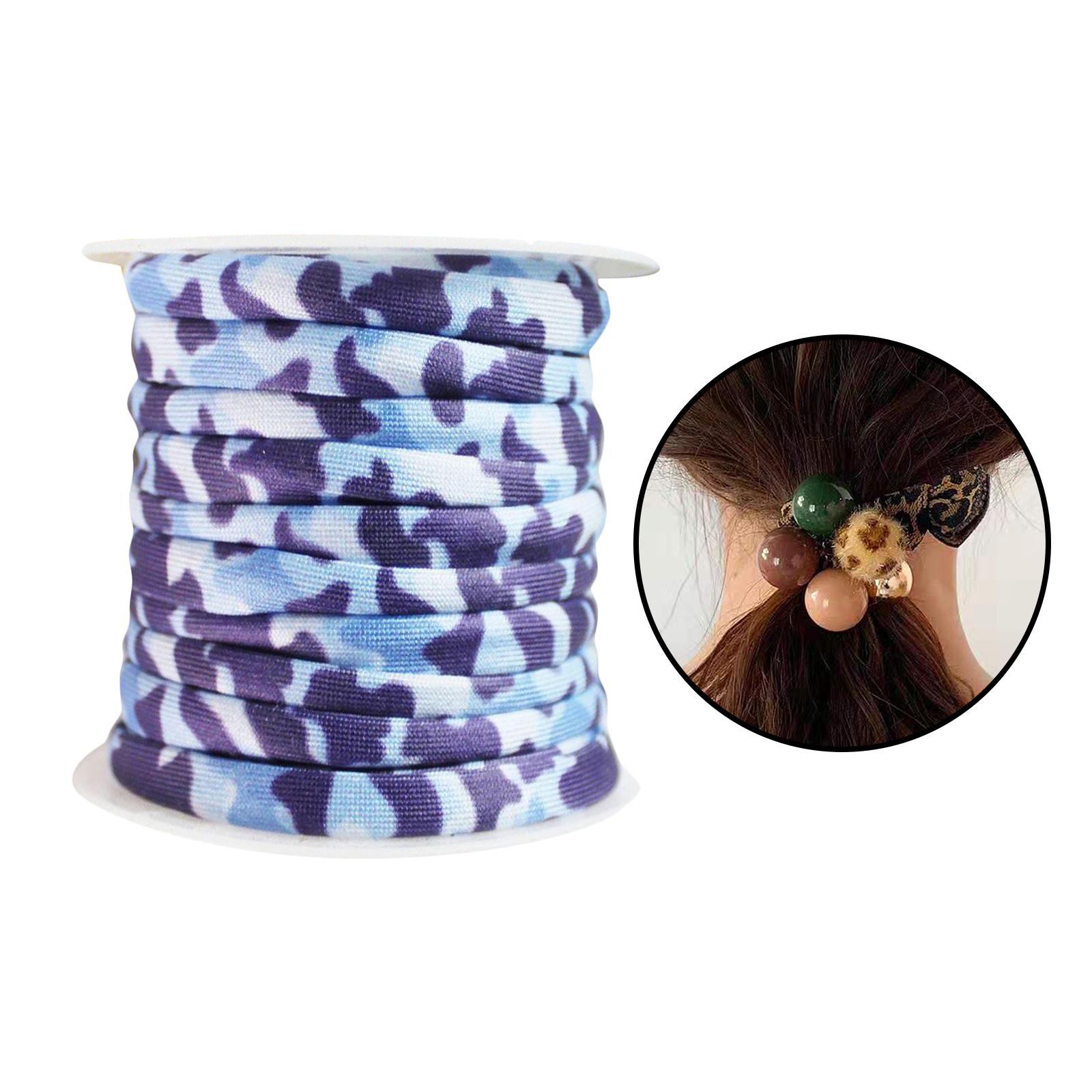 Jacquard Elastic String Heavy Stretch Bungee for Mask Crafts Blue