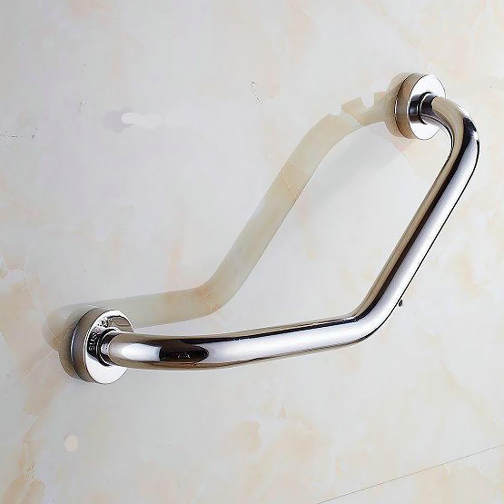 Stainless Steel Wall Bathroom Shower Bath Grab Bar Safety Support ...