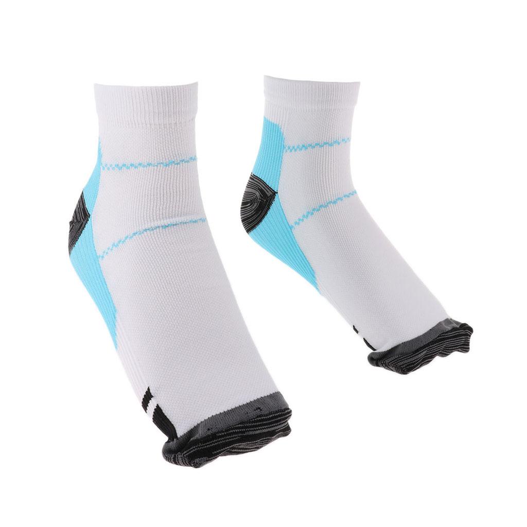 2xPlantar Fasciitis Support Compression Socks Foot Fatigue Heel Pain Ease LXL